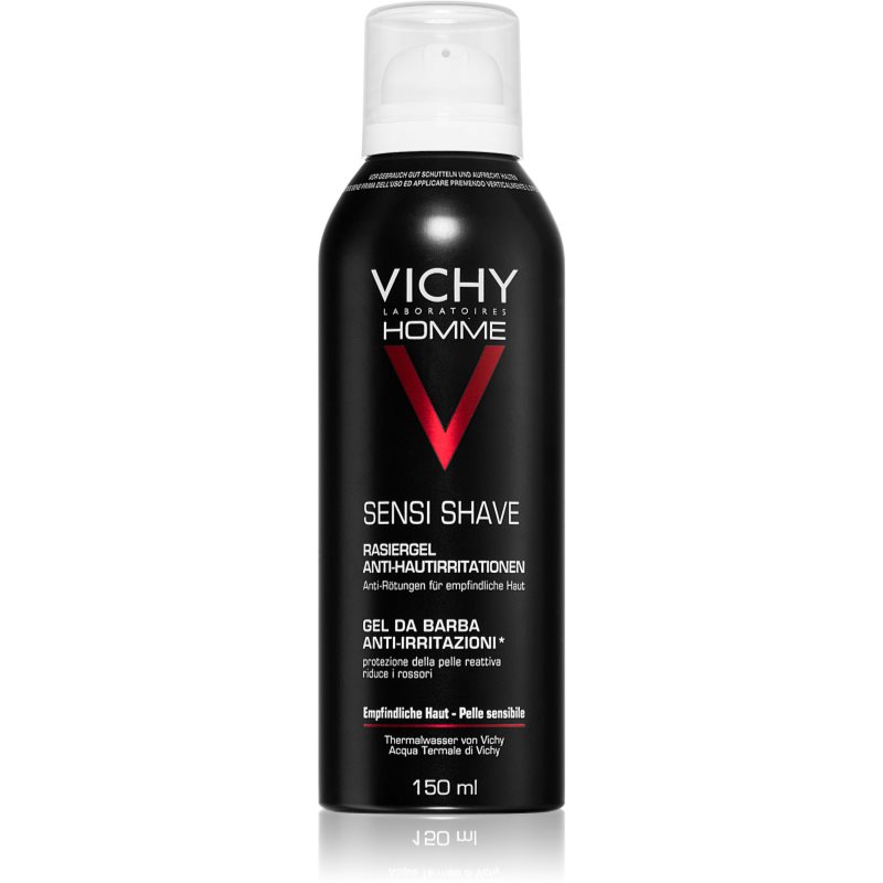 Vichy Homme Anti-Irritation gel pentru bărbierit pentru piele sensibila si iritabila 150 ml