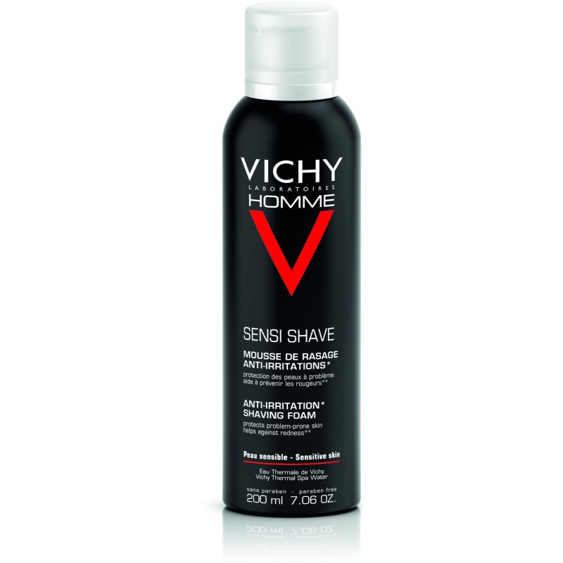 Vichy Homme Anti-Irritation pena za britje za občutljivo in razdraženo kožo 200 ml