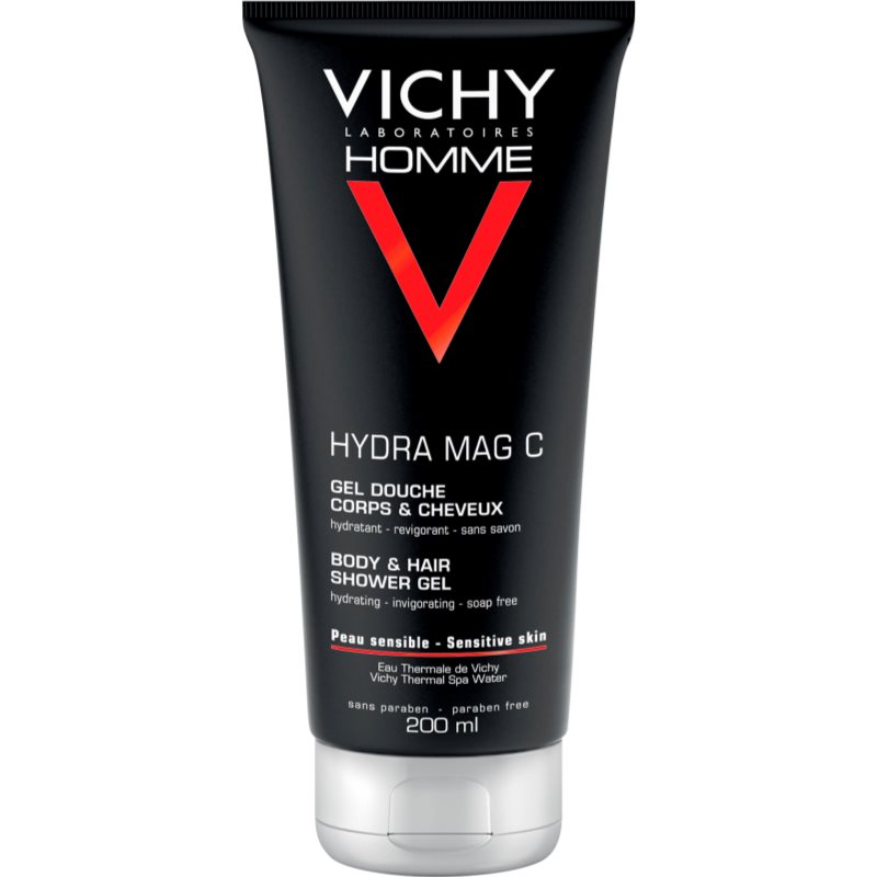 Vichy Homme Hydra-Mag C tusfürdő gél testre és hajra 200 ml