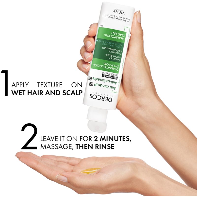 Vichy Dercos Anti-Dandruff шампунь проти лупи для нормального та жирного волосся 200 мл