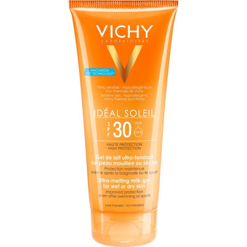

Vichy Idéal Soleil молочний гель для зволоженої або сухої шкіри SPF 30