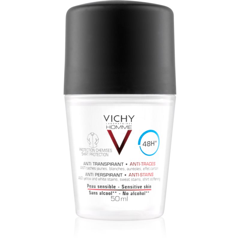 

Vichy Homme Deodorant дезодорант roll-on від білих та жовтих плям 48 годин