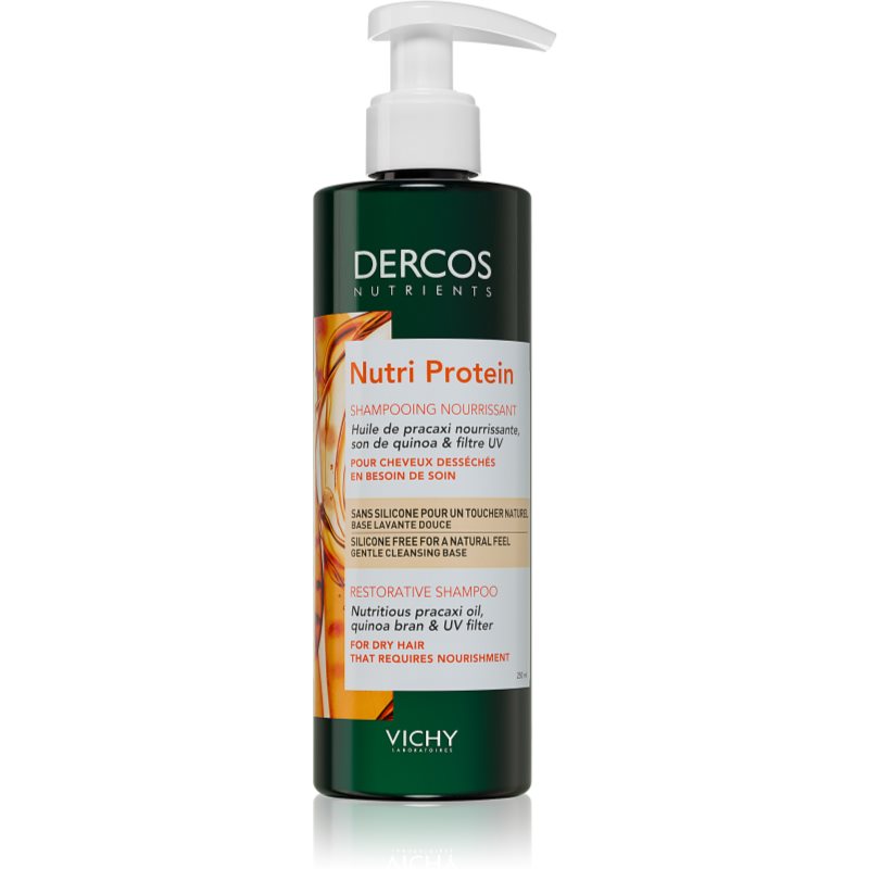 Vichy Dercos Nutri Protein 250 ml šampón pre ženy na poškodené vlasy; na šedivé vlasy; na rozštiepené končeky