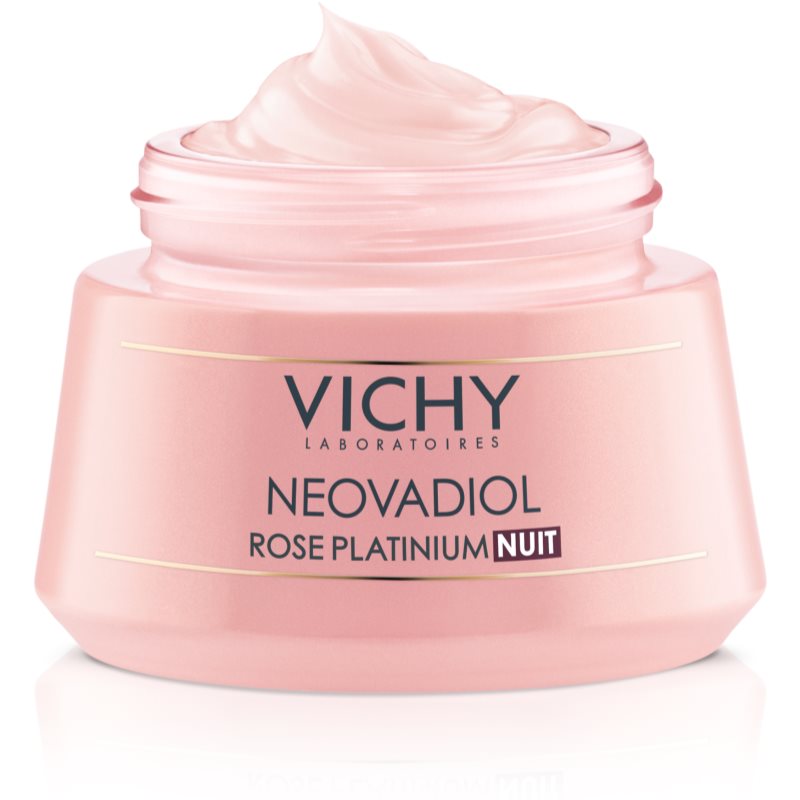 Vichy Neovadiol Rose Platinium освітлювальний і відновлювальний нічний крем для зрілої шкіри 50 мл