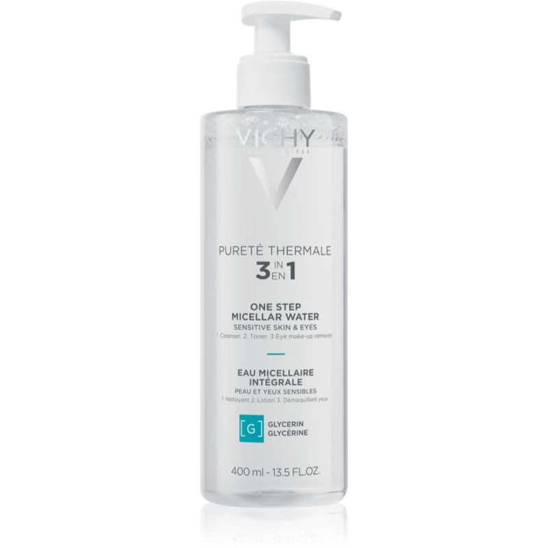 Photos - Facial / Body Cleansing Product Vichy Pureté Thermale mineral micellar water for sensitive skin 400 
