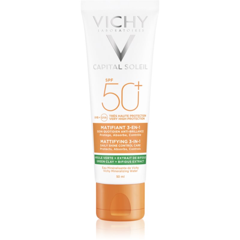 E-shop Vichy Capital Soleil Mattifying 3-in-1 ochranný matující krém na obličej SPF 50+ 50 ml