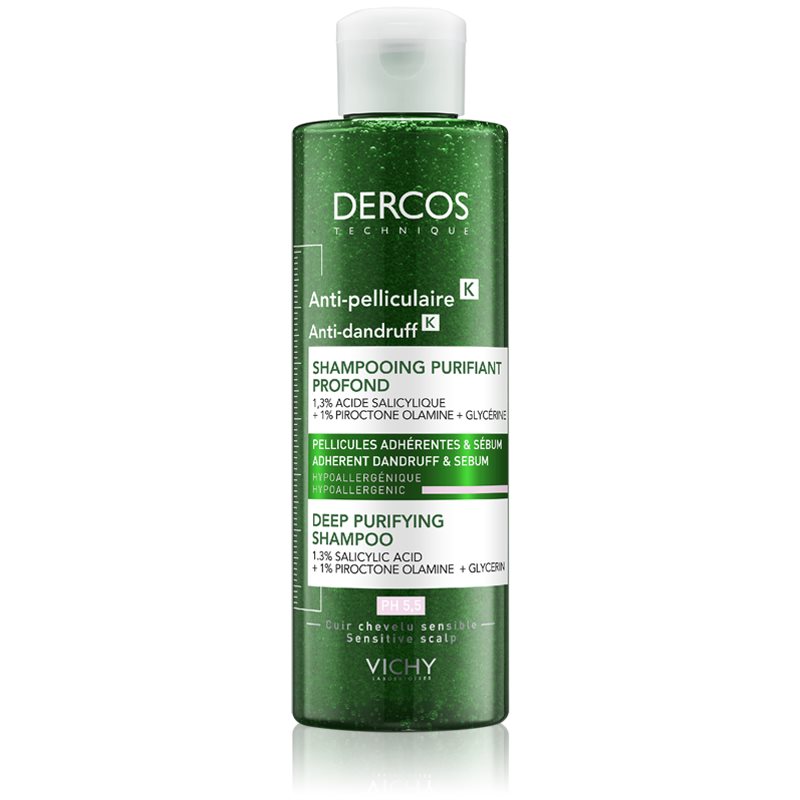 Photos - Hair Product Vichy Dercos Anti-Dandruff шампунь проти лупи з ефектом пілінгу 250 мл 