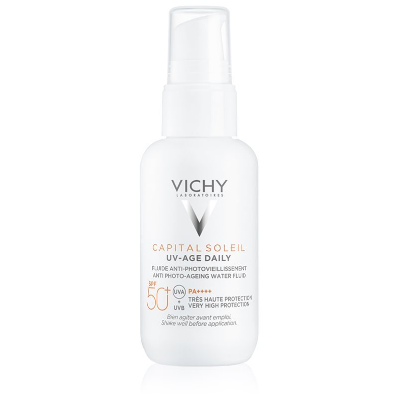 Vichy Capital Soleil UV-Age Daily флюїд проти старіння шкіри SPF 50+ 40 мл