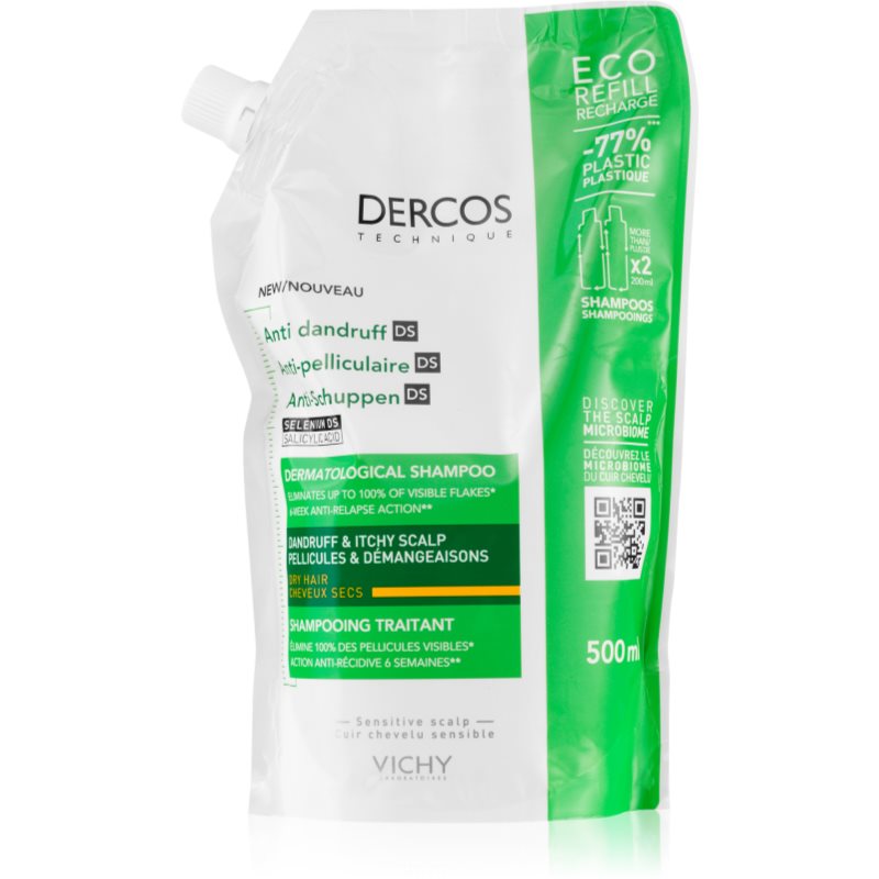 Vichy Dercos Anti-Dandruff Anti-dandruff Shampoo For Dry Hair Refill 500 Ml