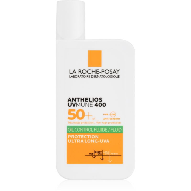 La Roche-Posay Anthelios UVMUNE 400 зволожуючий захисний флюїд для жирної шкіри SPF 50+ 50 мл