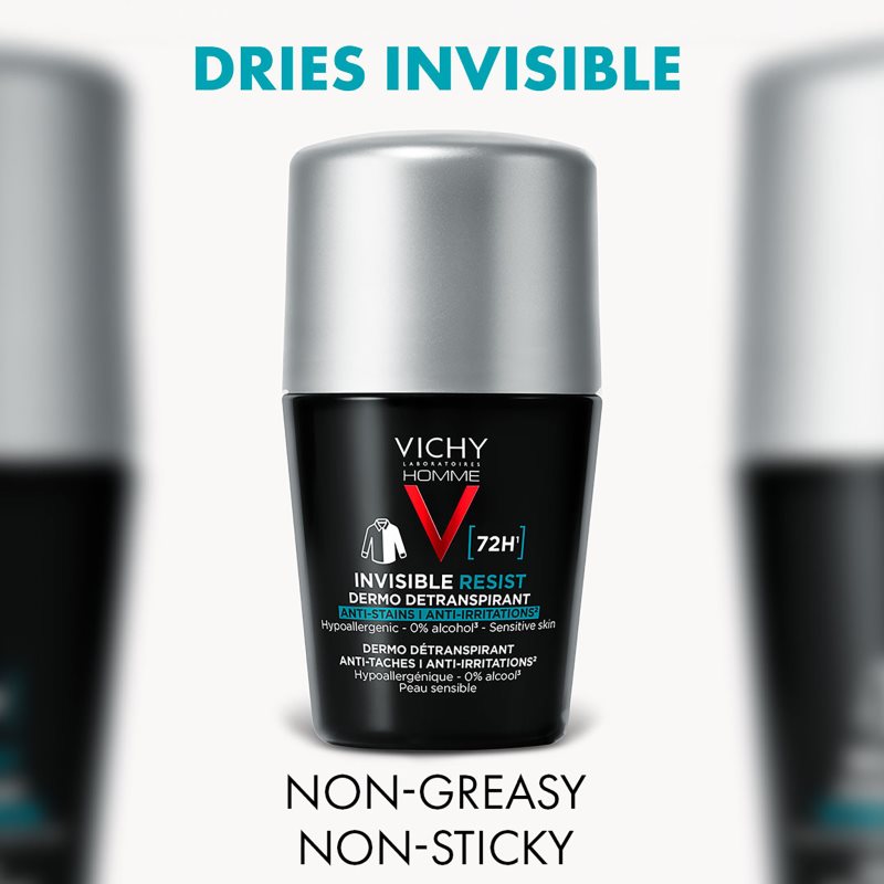 Vichy Homme Deodorant Antiperspirant 72h 50 Ml