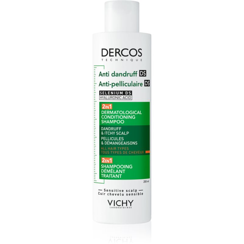 Vichy Vichy Dercos Anti-Dandruff σαμπουάν και κοντίσιονερ 2 σε 1 κατά της πιτυρίδας 200 ml