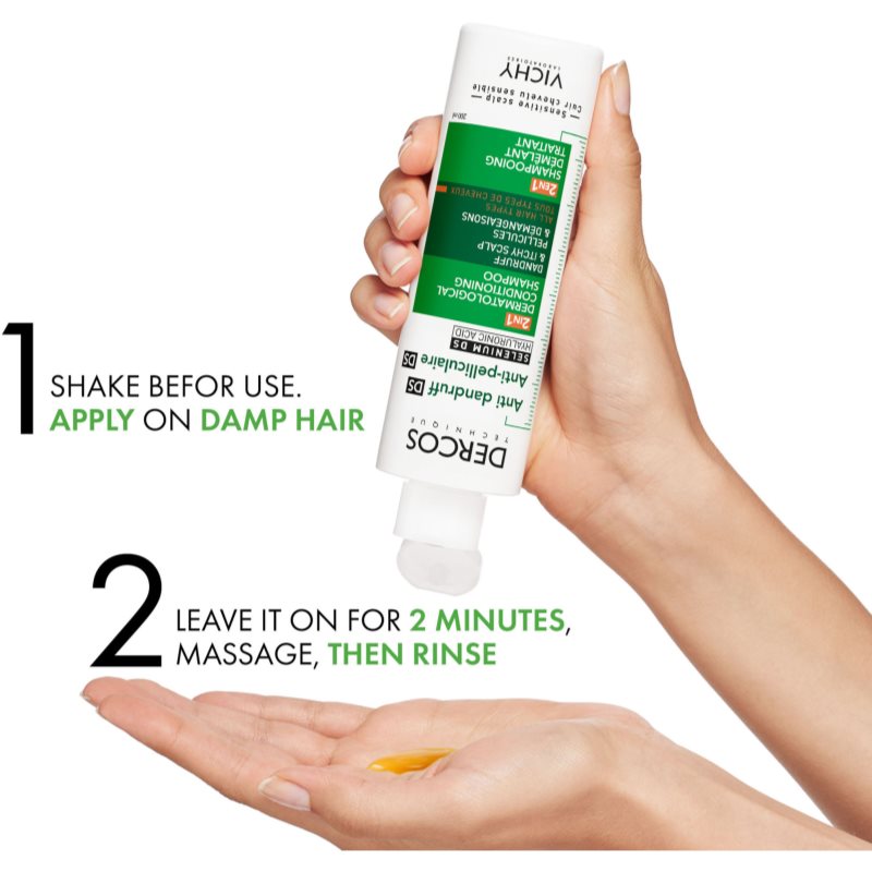 Vichy Dercos Anti-Dandruff šampon i regenerator 2 u 1 protiv peruti 200 ml