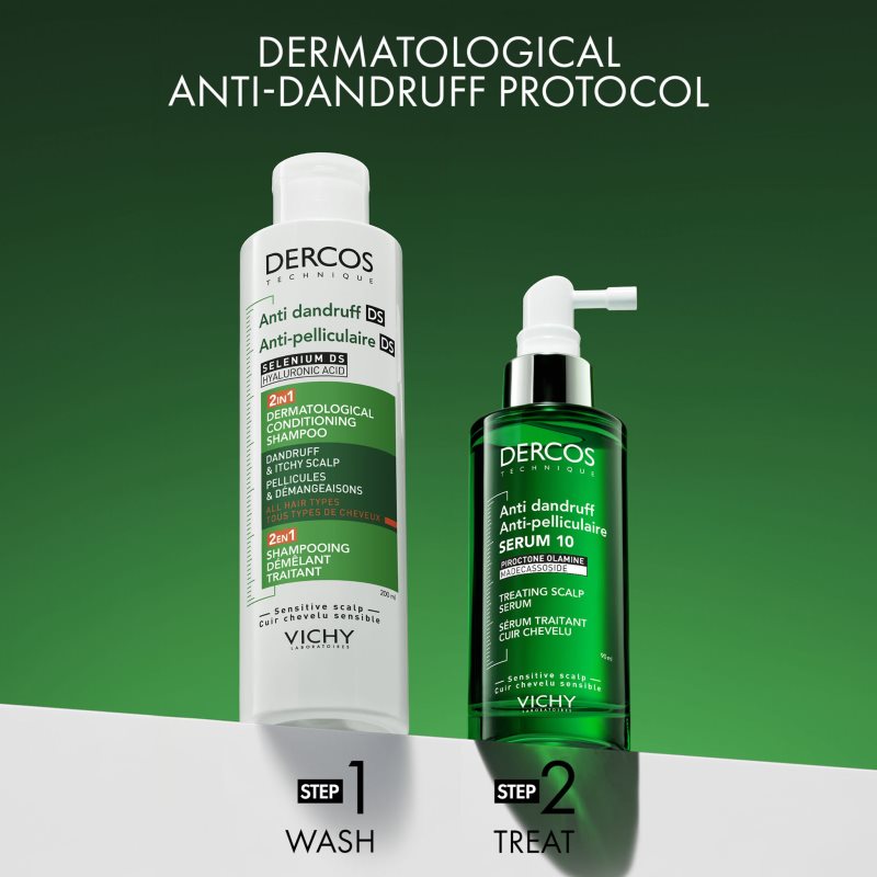 Vichy Dercos Anti-Dandruff Shampoing Et Après-shampoing 2 En 1 Anti-pelliculaire 200 Ml