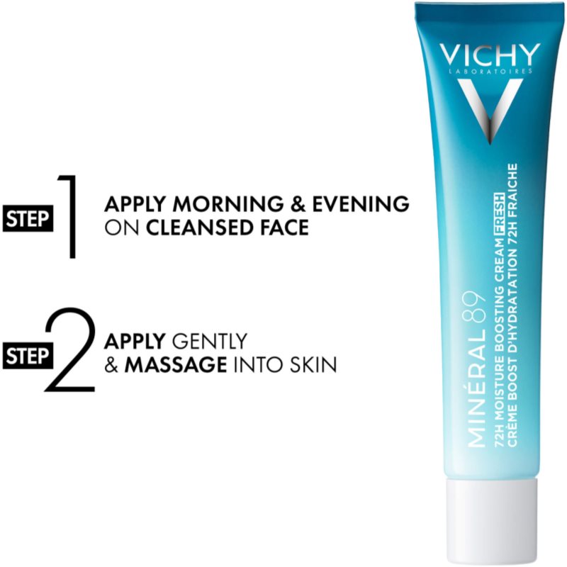 Vichy Minéral 89 72H Moisture Boosting Cream Fresh hydratační krém na obličej s kyselinou hyaluronovou 40 ml (obrázek 8)