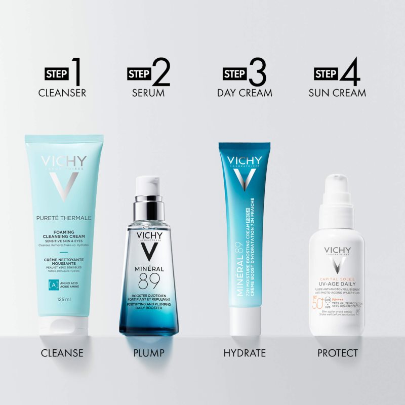 Vichy Minéral 89 72H Moisture Boosting Cream Fresh hydratační krém na obličej s kyselinou hyaluronovou 40 ml (obrázek 10)