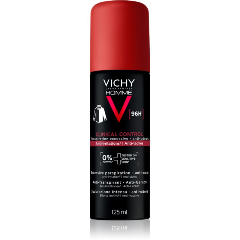 Vichy Homme Clinical Control deodorant ve spreji proti nadměrnému pocení 125 ml