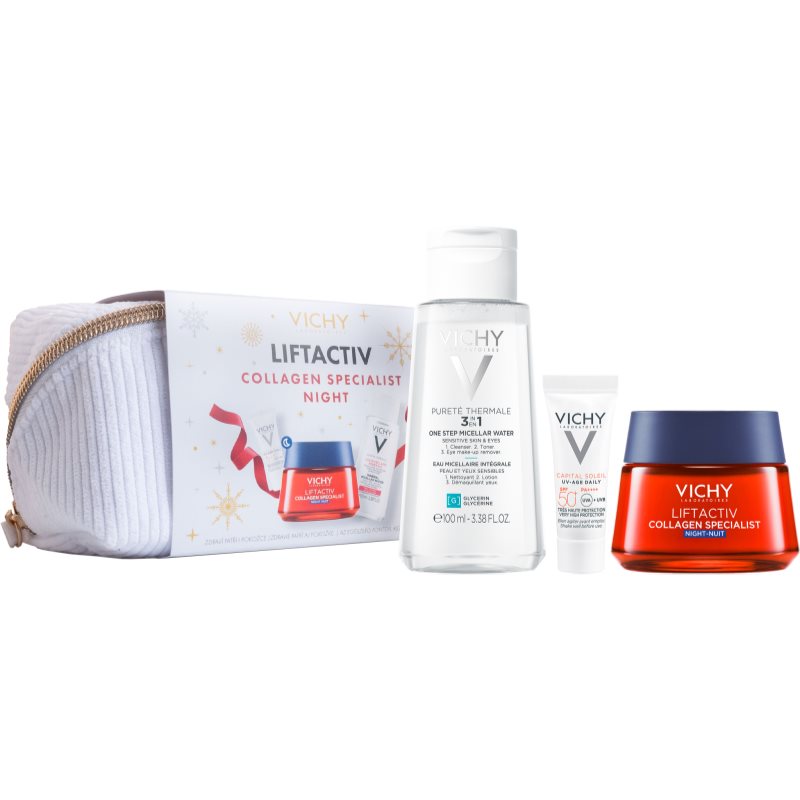 Vichy Liftactiv Collagen Specialist Night julklappsset för mogen hud 3 st. female