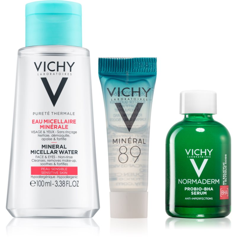 Vichy Normaderm Probio-BHA Set darčeková sada pre problematickú pleť 3 ks