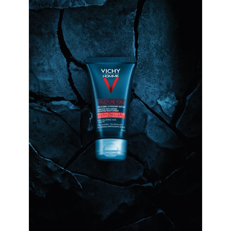 Vichy Homme Structure Force festigende Anti-Faltencreme mit Hyaluronsäure 50 ml