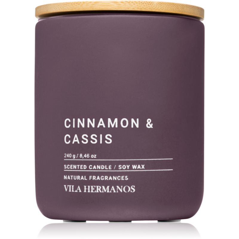 Vila Hermanos Concrete Cinnamon & Cassis scented candle 240 g
