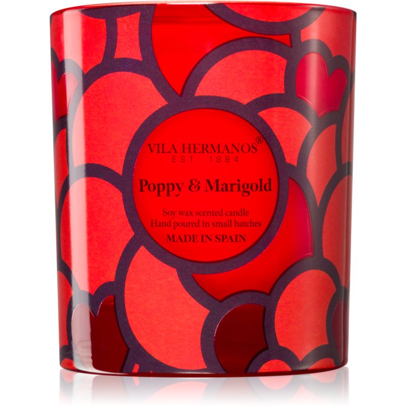 Vila Hermanos 70ths Year Poppy & Marigold scented candle 200 g
