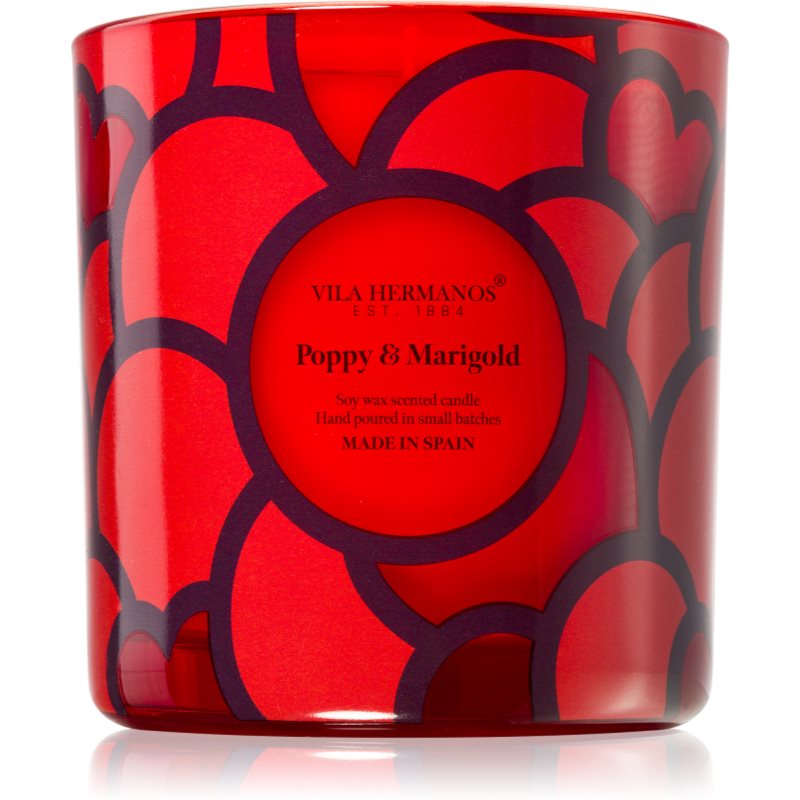 Vila Hermanos 70ths Year Poppy & Marigold scented candle 500 g
