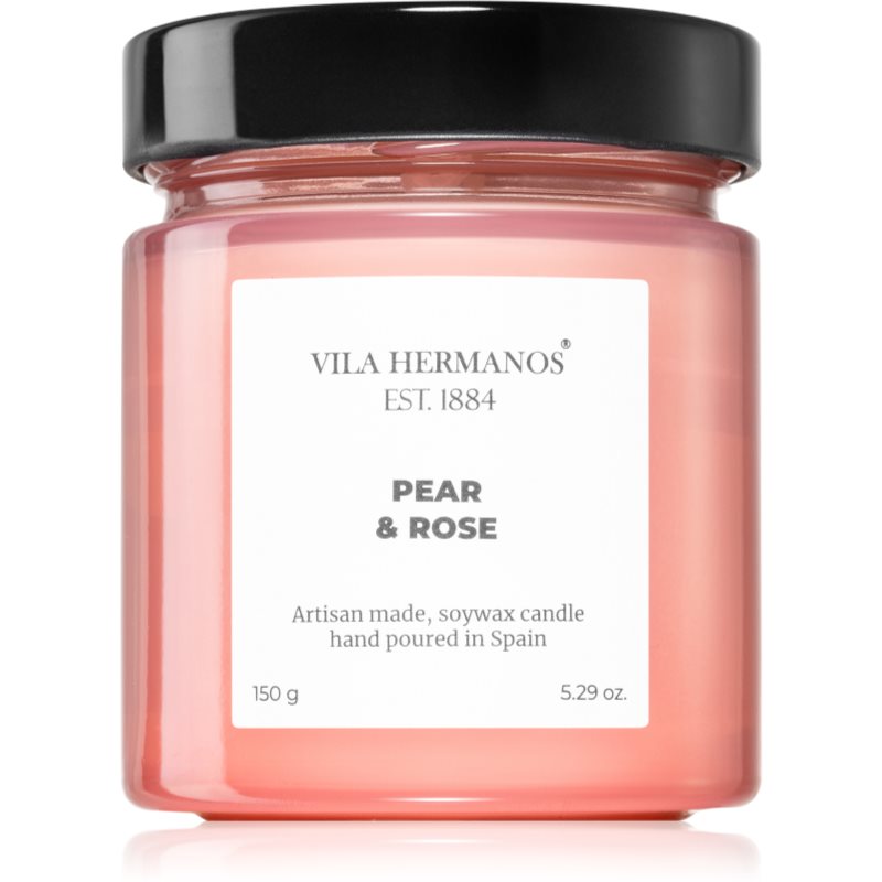 Vila Hermanos Apothecary Rose Pear & Rose vonná sviečka 150 g