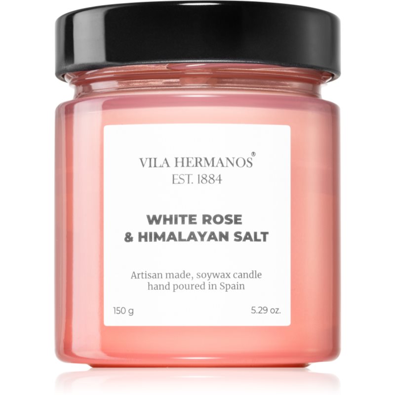 Vila Hermanos Apothecary Rose White Rose & Himalayan Salt vonná sviečka 150 g