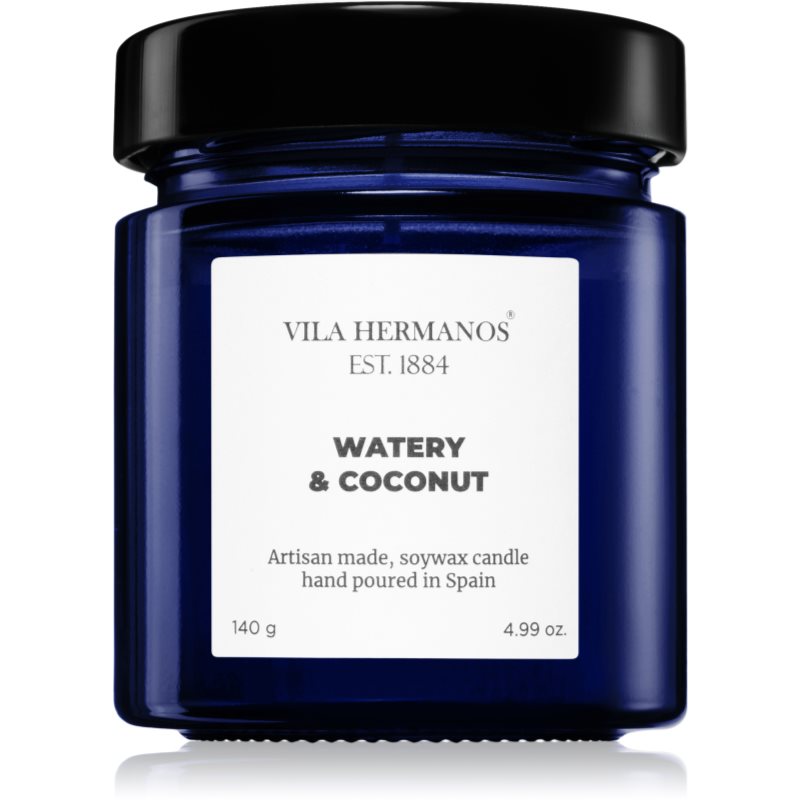 Vila Hermanos Vila Hermanos Apothecary Cobalt Blue Watery & Coconut αρωματικό κερί 140 γρ