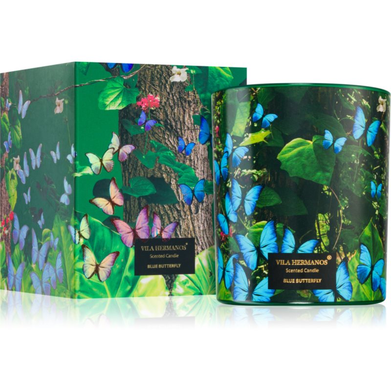 Vila Hermanos Jungletopia Blue Butterfly Scented Candle 200 G