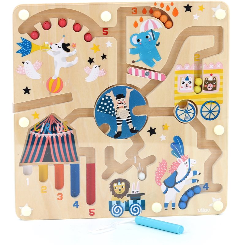 Vilac Magnetic Circus Maze aktivity hračka 2y+ 1 ks