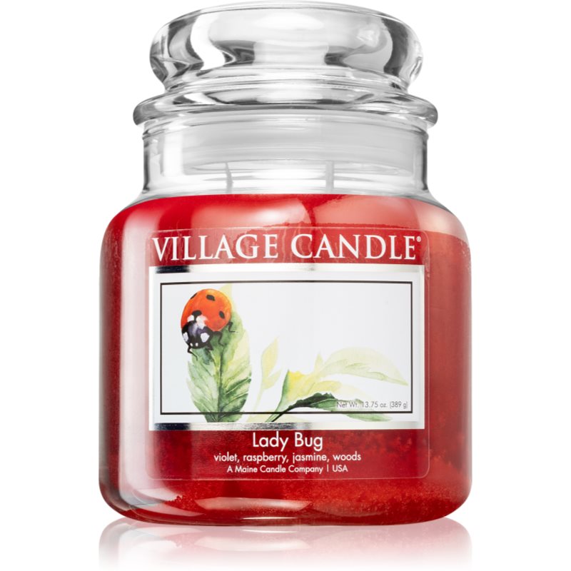 Village Candle Lady Bug scented candle (Glass Lid) 389 g
