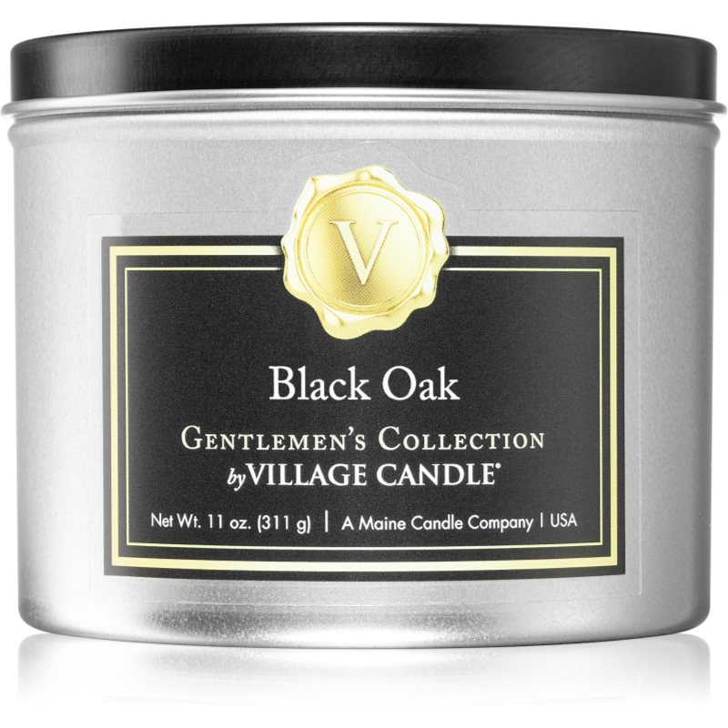 Village Candle Gentlemen's Collection Black Oak Scented Candle In A Tin 311 G