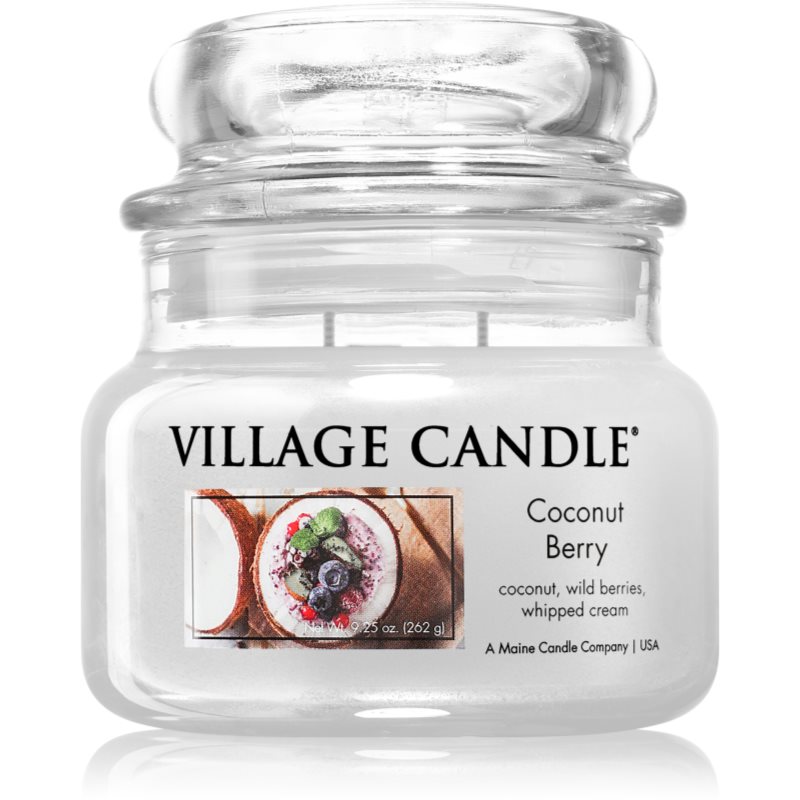 Village Candle Coconut Berry αρωματικό κερί 262 γρ φωτογραφία