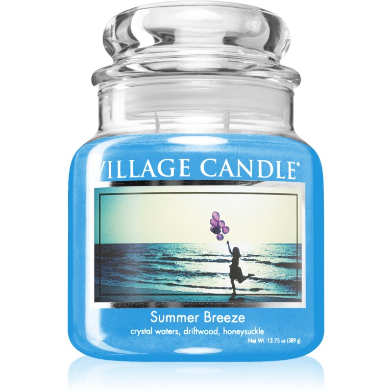 Village Candle Summer Breeze dišeča sveča (Glass Lid) 389 g