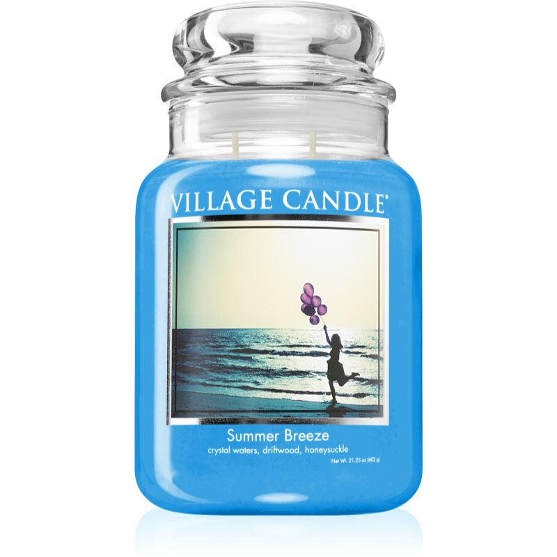 Village Candle Summer Breeze dišeča sveča (Glass Lid) 602 g