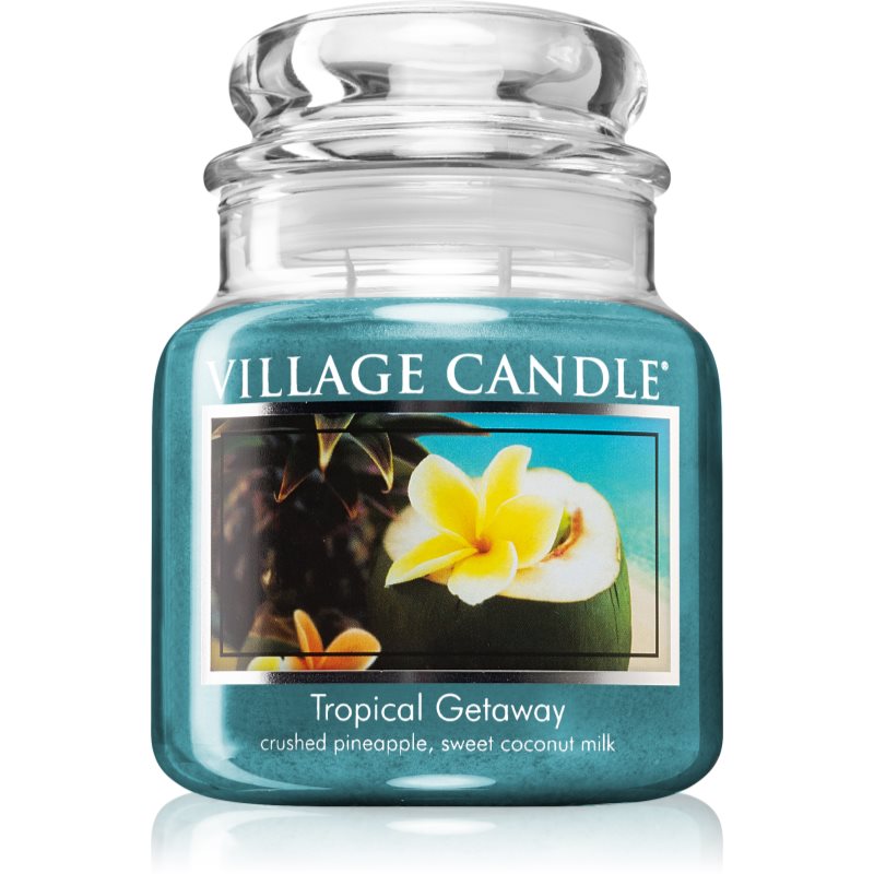Village Candle Tropical Gateway scented candle (Glass Lid) 390 g
