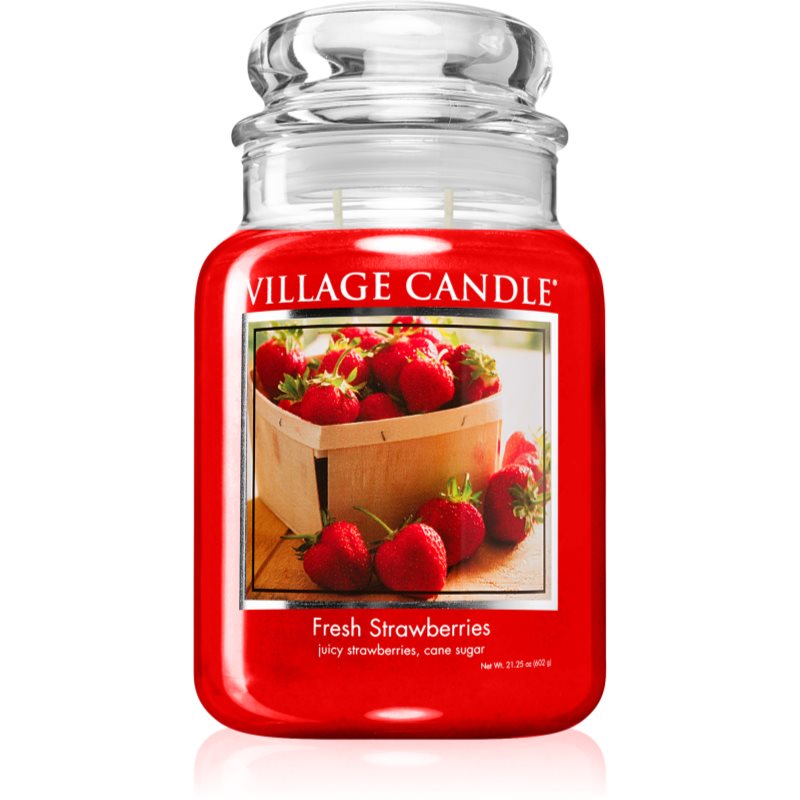 Village Candle Fresh Strawberries mirisna svijeća 602 g