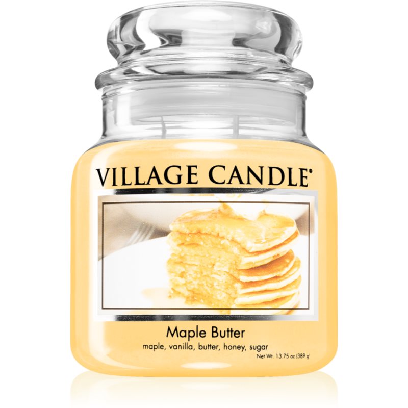 Village Candle Maple Butter Aроматична свічка (Glass Lid) 389 гр