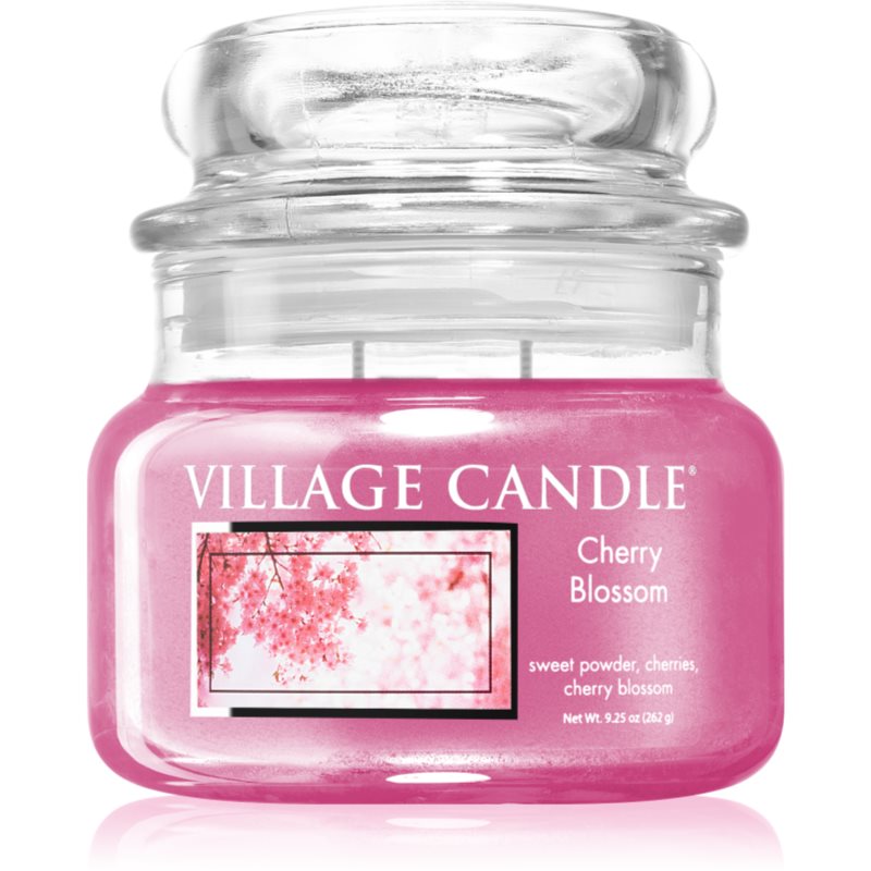 Village Candle Cherry Blossom kvapioji žvakė (Glass Lid) 262 g
