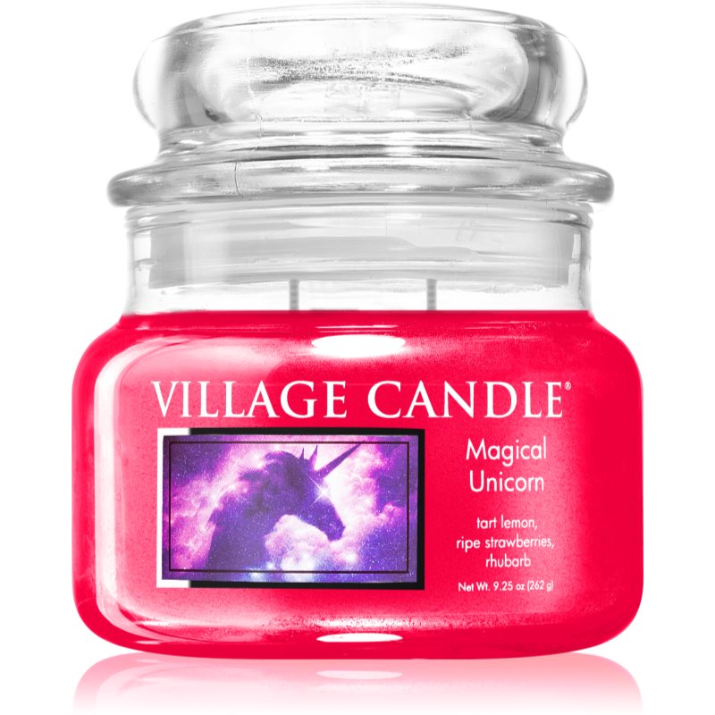 Village Candle Magical Unicorn scented candle (Glass Lid) 262 g
