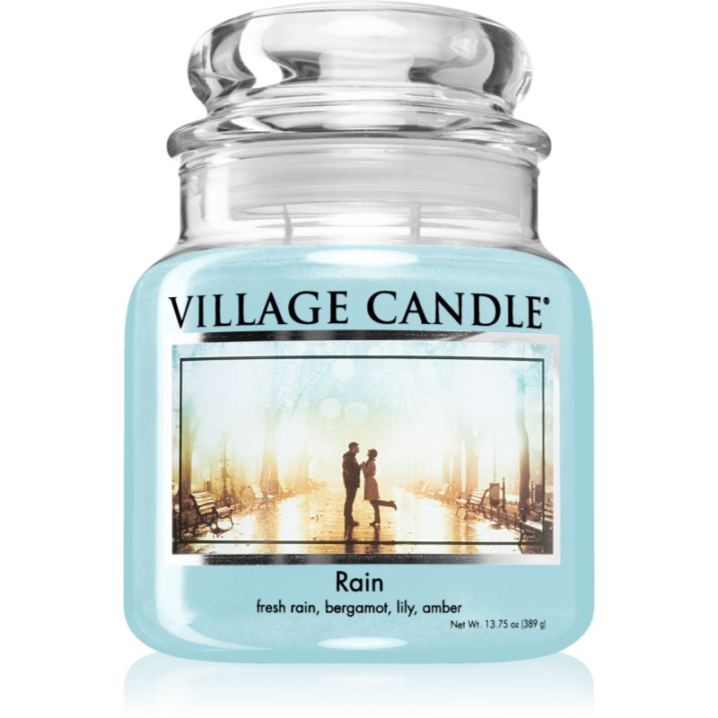 E-shop Village Candle Rain vonná svíčka (Glass Lid) 389 g