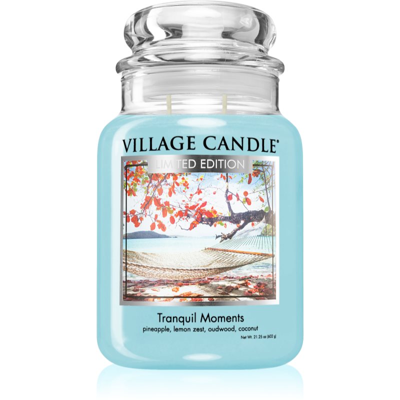 Village Candle Tranquil Moments mirisna svijeća (Glass Lid) 602 g