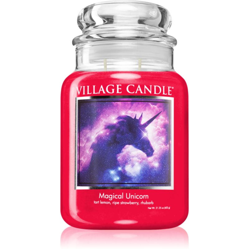 E-shop Village Candle Magical Unicorn vonná svíčka (Glass Lid) 602 g
