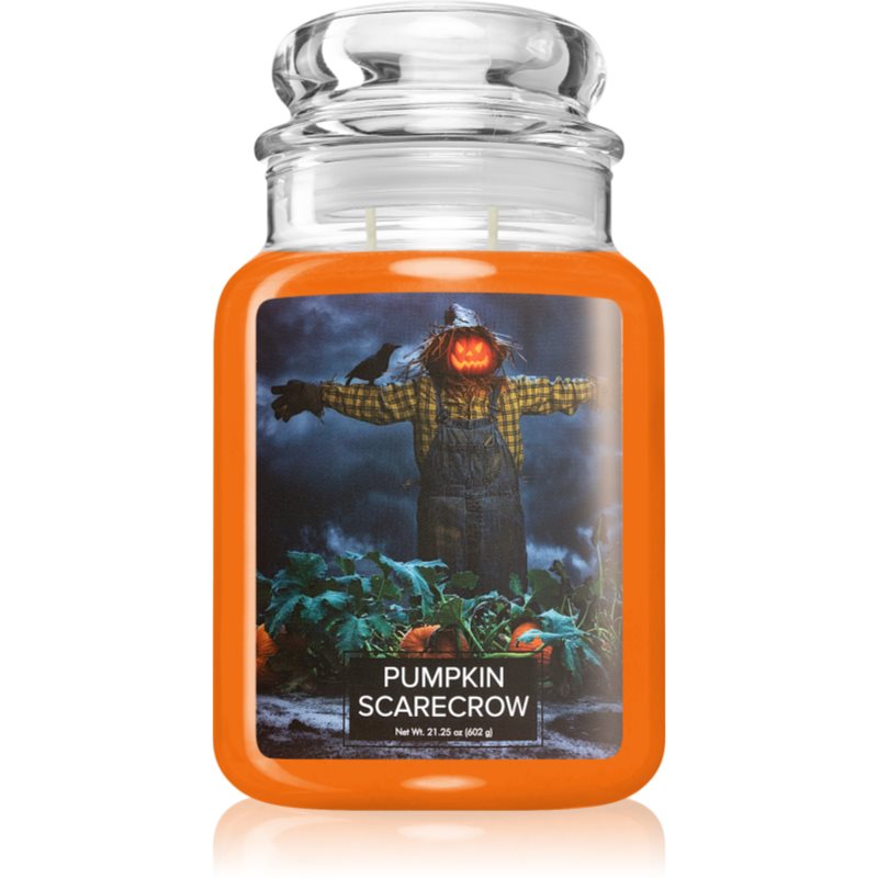 Village Candle Pumpkin Scarecrow Scented Candle (Glass Lid) 602 G