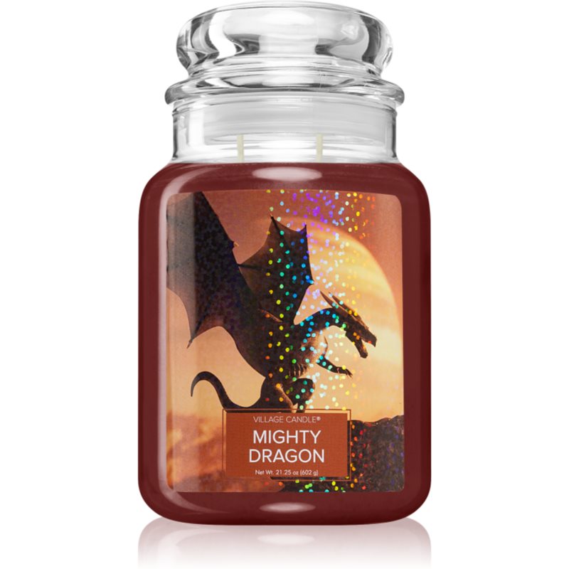 Village Candle Mighty Dragon Scented Candle (Glass Lid) 602 G