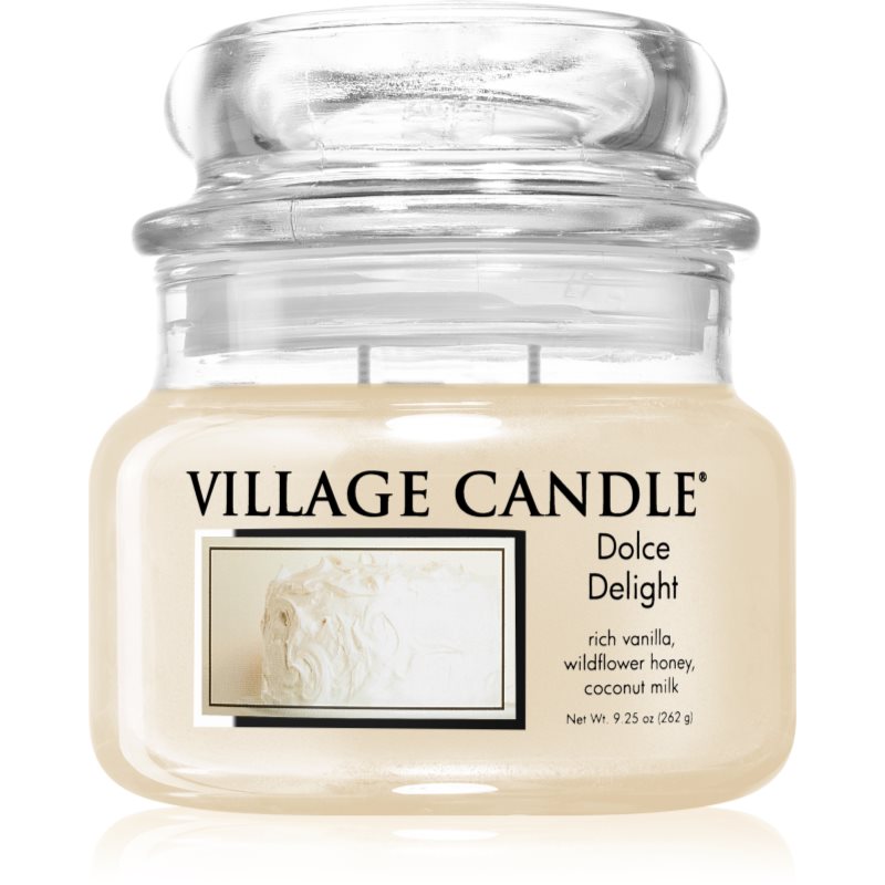 Village Candle Dolce Delight mirisna svijeća (Glass Lid) 262 g