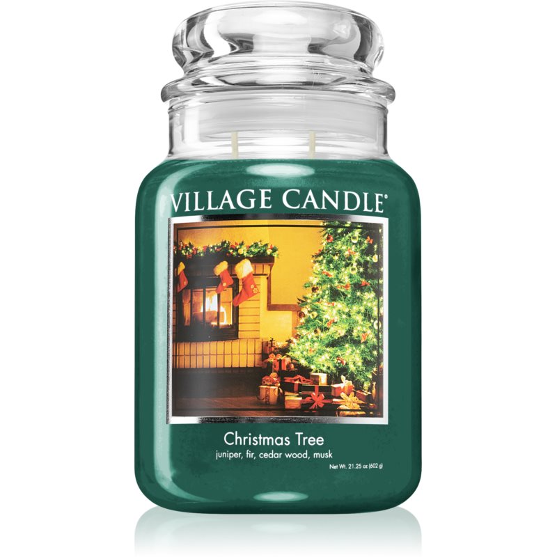 Village Candle Christmas Tree kvapioji žvakė (Glass Lid) 602 g