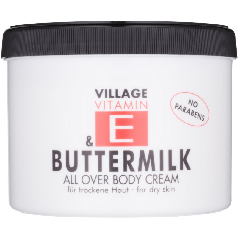 Village Vitamin E Buttermilk Body Cream paraben-free 500 ml
